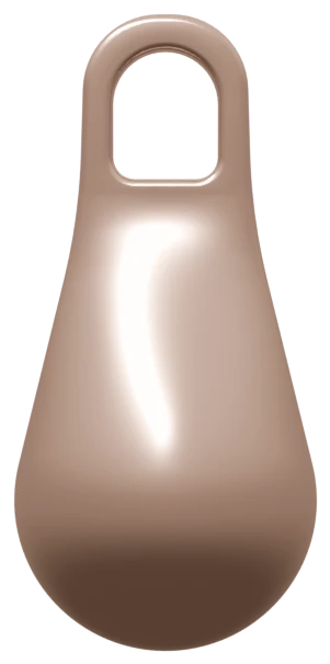 Gota Bluclad com a cor do depósito de ouro 18 kt