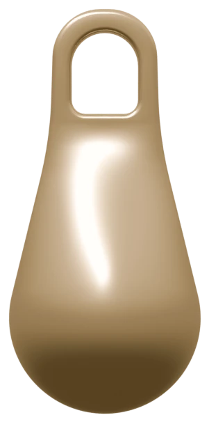 Goccia Bluclad nel colore del deposito oro-nichel-ferro