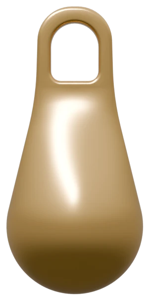 Goccia Bluclad nel colore del deposito oro-cobalto 24 kt