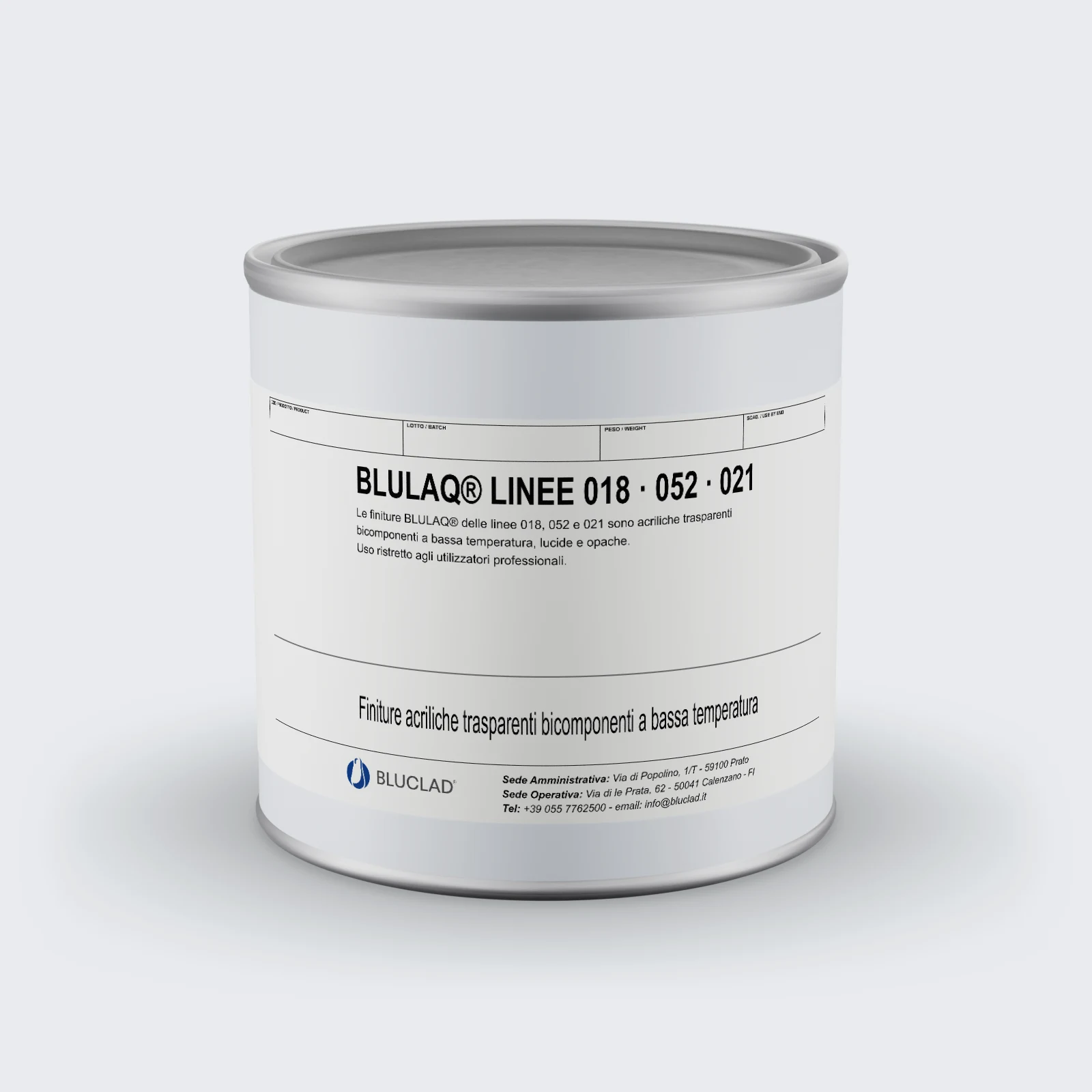 Lata BLULAQ® LINEE 018 · 052 · 021